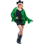 Tinsel Festival Jacket, Green | Small/Medium