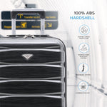 55x35x20cm Cabin Carry On Suitcase Hard Shell Overhead Luggage 100+ Airlines Approved | Cabin | Dark Grey
