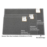 Star Embossed Doormat | Small | Black