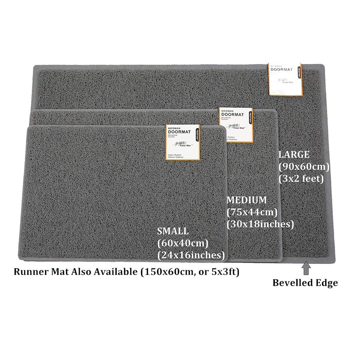 Star Embossed Doormat | Small | Black