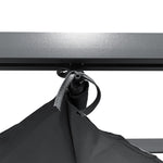 3 x 3M Aluminium Retractable Pergola with PA-Coated Canopy, Outdoor Garden & Patio Sun Shelter