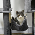 177cm Cat Tree For Indoor Cats, Modern Cat Tower With Hammock - Dark Grey