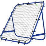 Rebounder Net Practise Football Kickback Target Goal | Blue