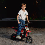 24v Battery Powered Ride On Motorcycle With Rear Suspension | Red