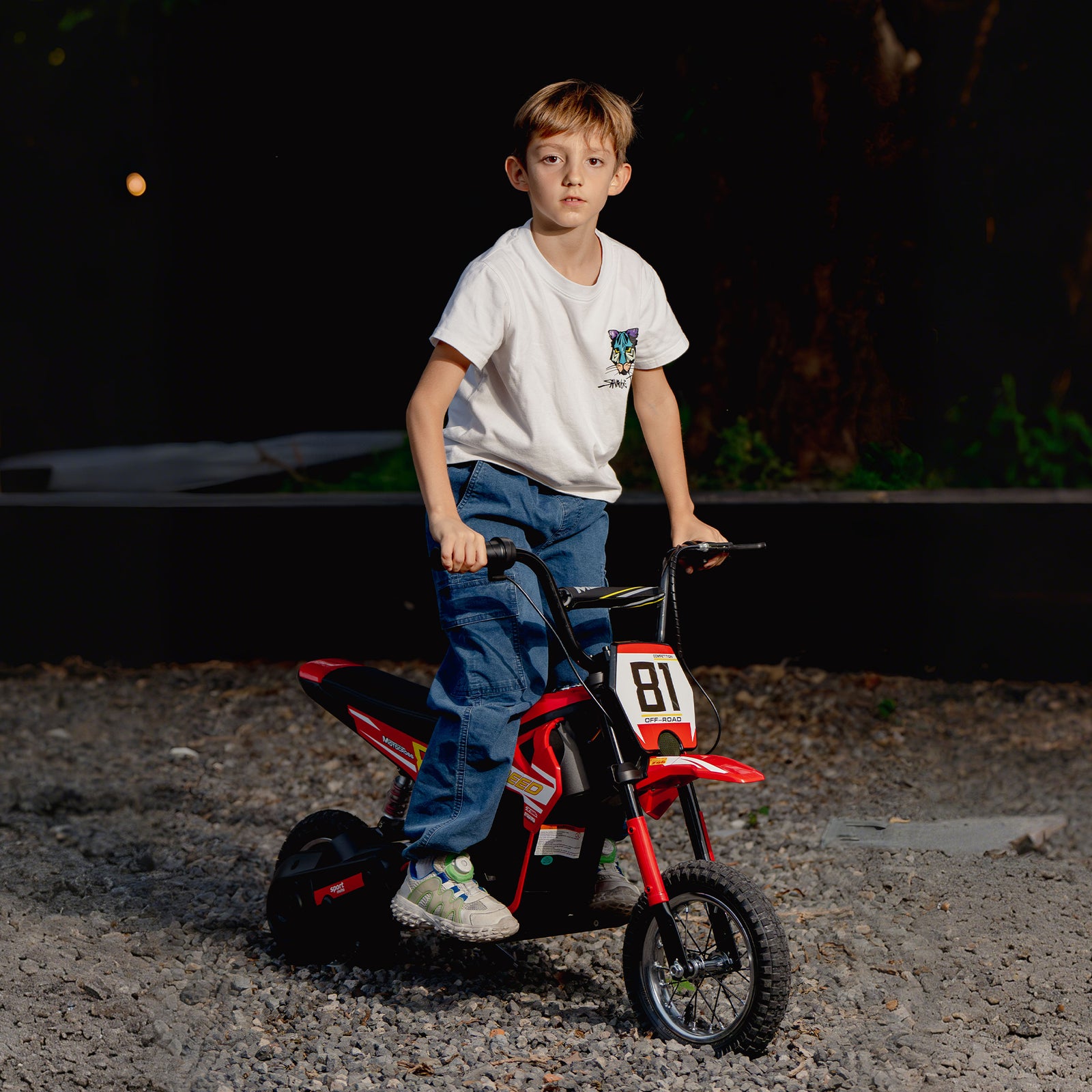 24v Battery Powered Ride On Motorcycle With Rear Suspension | Red