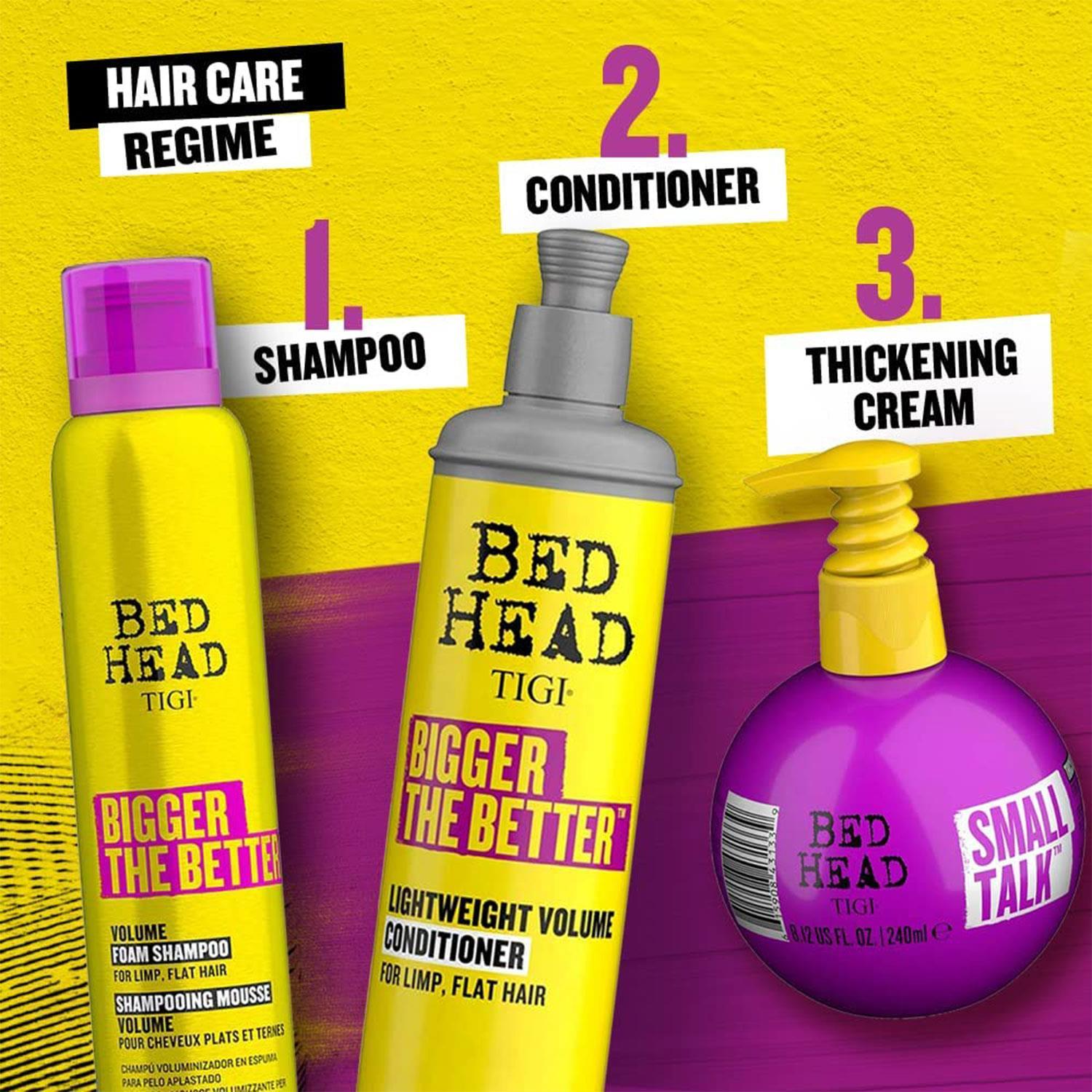 Bedhead By  Small Talk Thickifier Energizer Stylizer Hair Volume Cream,240ml, 2pk
