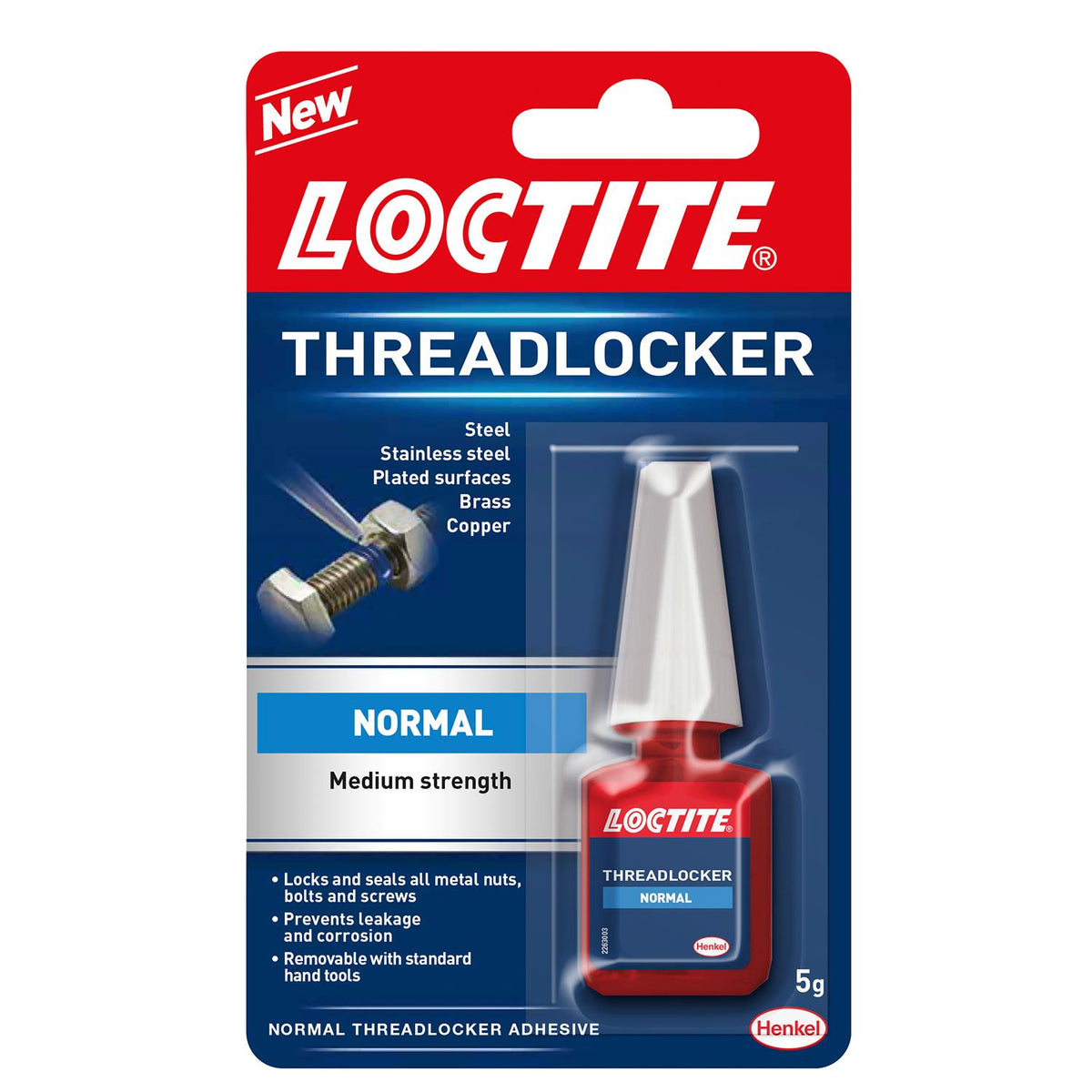 Medium Strength Easy To Use Threadlocker Transparent Adhesive 5g | Set of 4