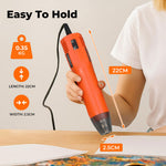 Hot Air Gun Portable Mini Heat Gun For Diy Crafts Shrink Wrapping | Orange