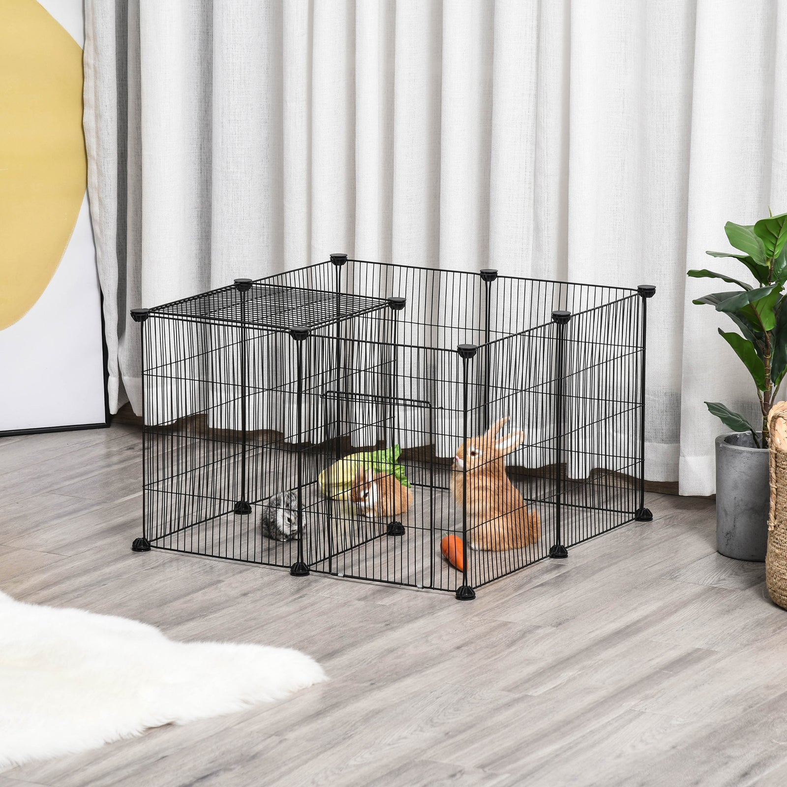 Diy Pet Playpen Cage 22 Piece W/door Bunny Chinchilla Hedgehog Guinea Pig