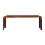 Solid Wood Arcus Coffee Table, Light Brown