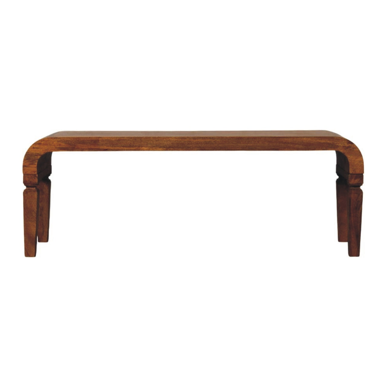 Solid Wood Arcus Coffee Table, Light Brown