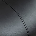 Pu Leather Saddle Stool W/ Moulded Padded Seat Adjustable | One Size | Black