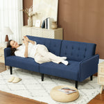 Upholstered Sofa Bed 3 Seater Home Theatre With Storage | Blue
