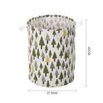 Household Dirty Clothes Hamper, Laundry Basket With Handles Folding | White