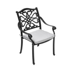 4pcs Aluminium Outdoor Patio Dining Armchair With Cushion