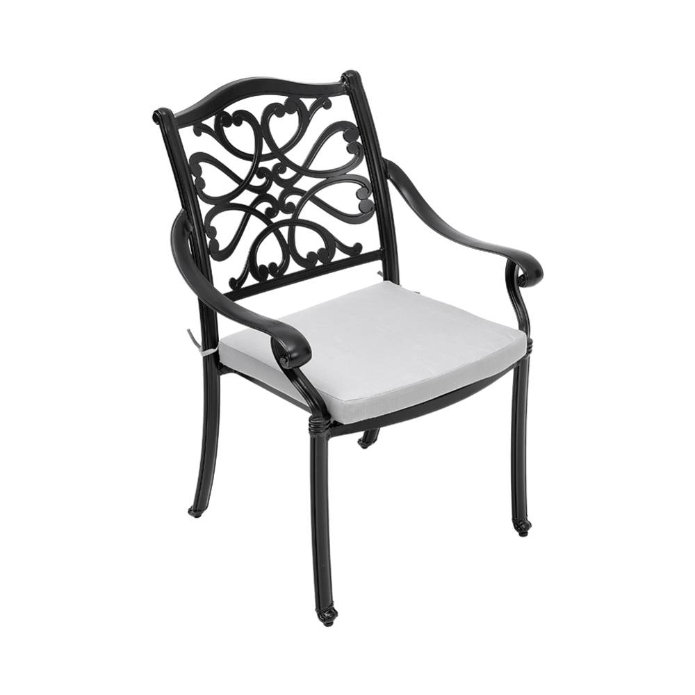 4pcs Aluminium Outdoor Patio Dining Armchair With Cushion