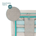 Folding Storage Bag With Metal Frame | One Size | Grey