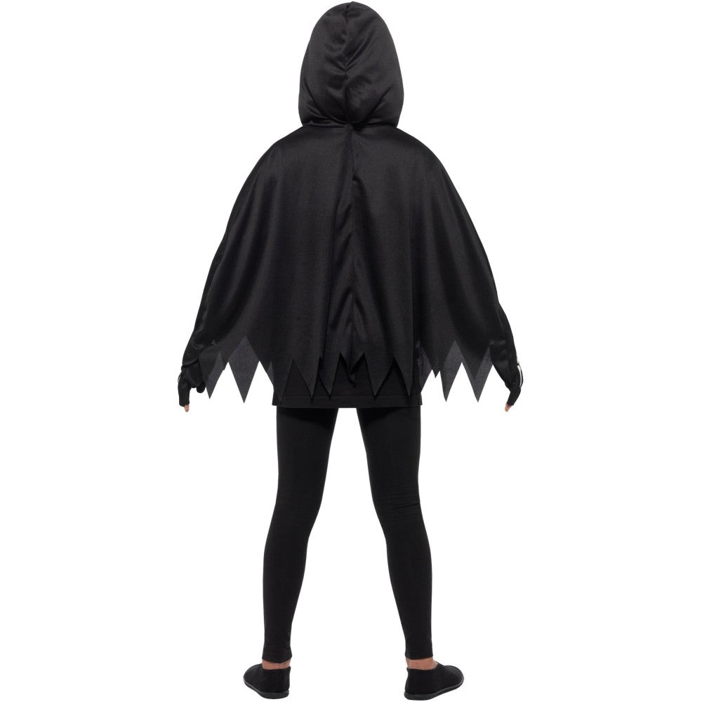 Kids Skeleton Poncho, With Gloves