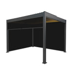 Aluminium Pergola With Anthracite Blinds & Led Lights | 3m x 3m | Anthracite