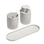 Recycled Bathroom Set - Set of three ReBorn Bathroom products - Made in the UK | Stone