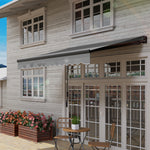 Electric Awning W/ Led Light And Remote Controller | Medium | Dark Gray