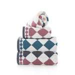 Bliss Diamonds Supersoft Ultra Absorbent Cotton Towels | Bath Towel | Grape