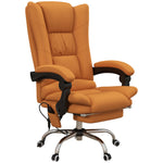 Massage Office Chair W/ Arm Footrest | Orange