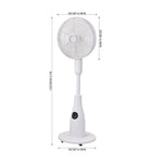 2L Misting Cooling Fan with Remote Control, Portable Pedestal Fan