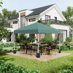 3x3 (m) Pop Up Gazebo Party Tent W/ 2 Sidewalls, Weight Bags | Green