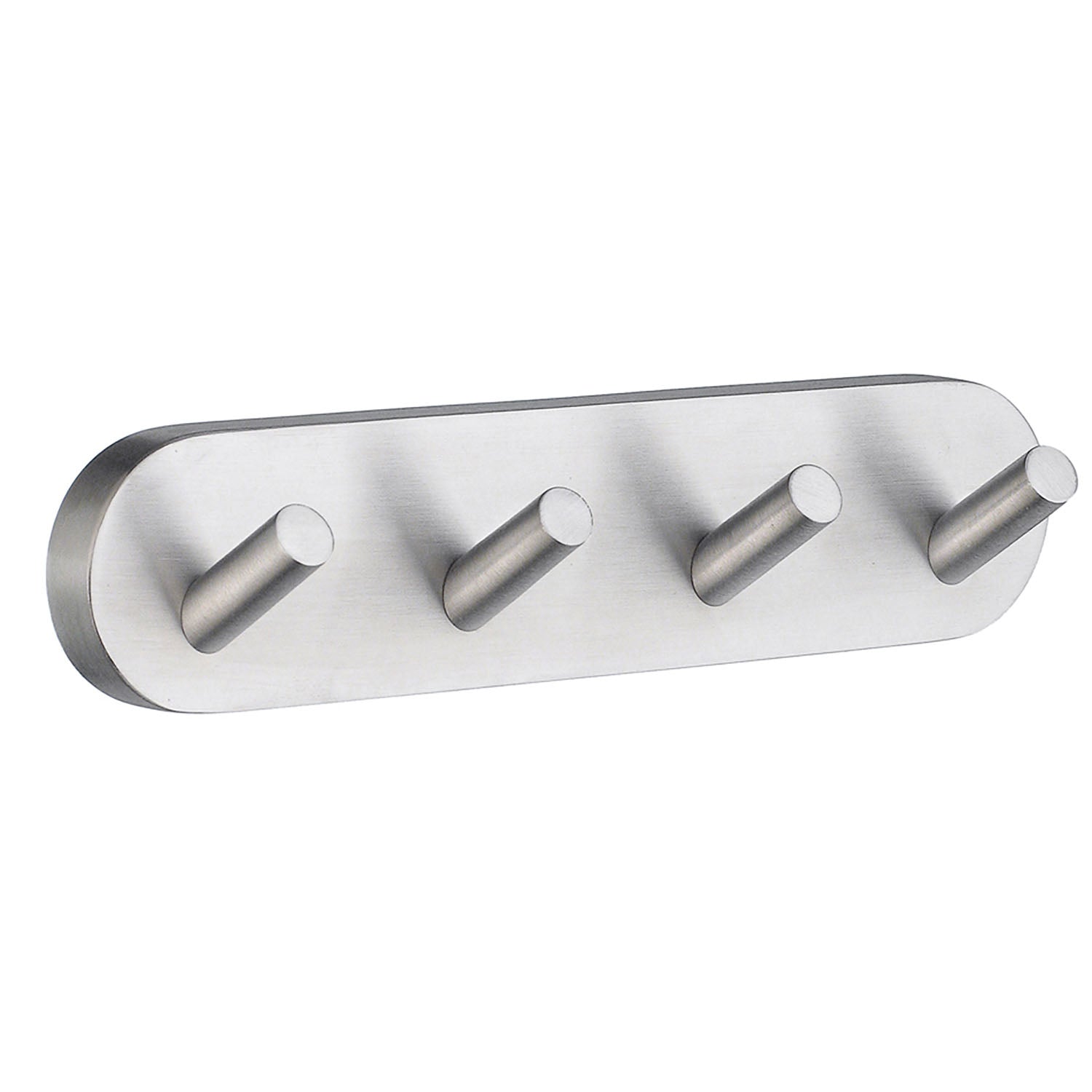 Towel Hooks Wall Mounted Storage Non-rust Brass Core | Quadruple | Brushed Chrome