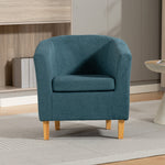 Millie Fabric Accent Chair | Teal Blue