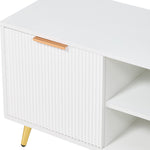 Breeins Tv Stand Entertainment Center With Open Shelves And Storage Cabinets