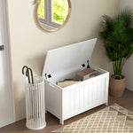 Storage Chest With 2 Safety Hinges, Storage Bench | One Size | White