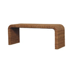 Artisan Furniture Solid Wood Rattan Weave Bench