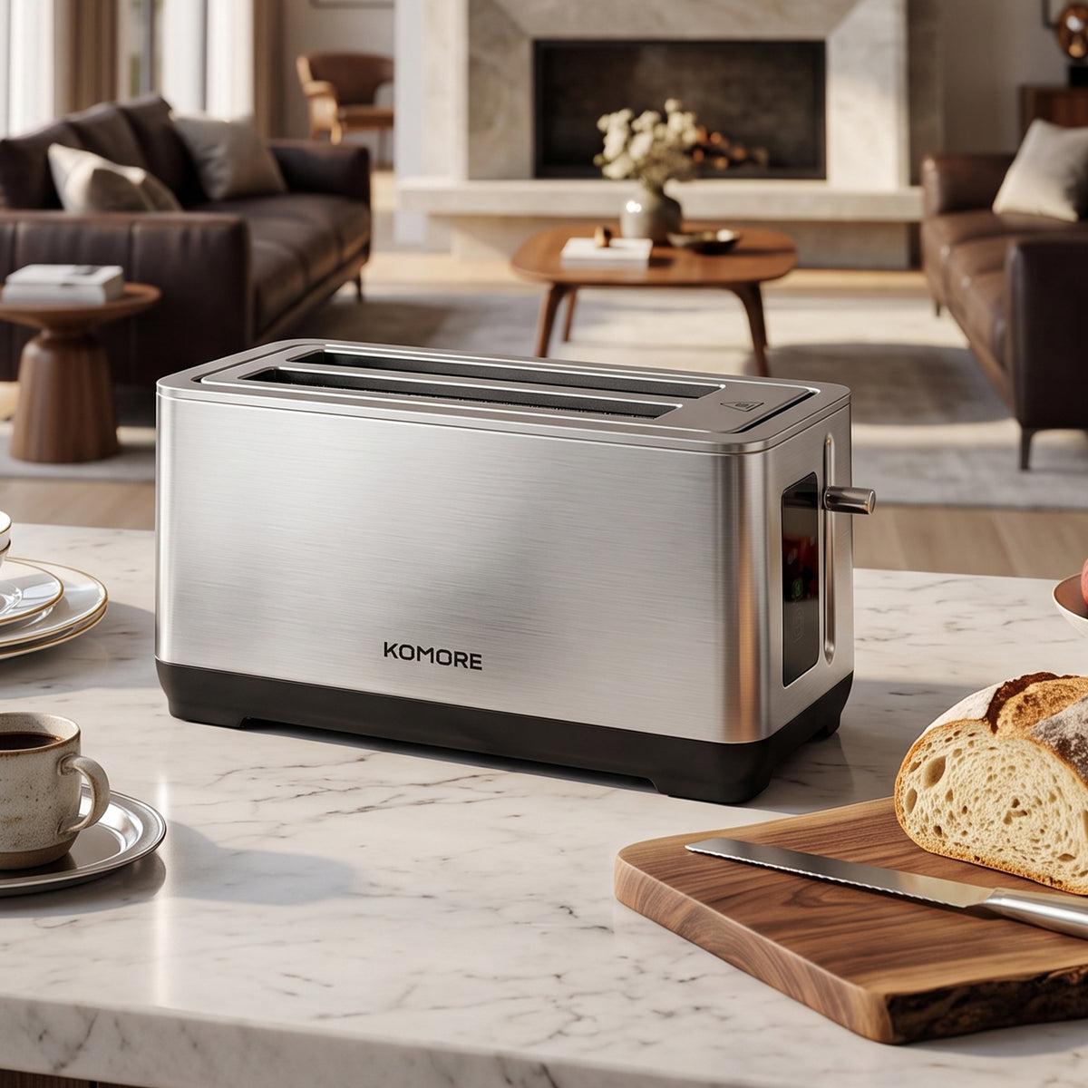 4-slice Stainless Steel Toaster