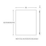 Bathroom Mirror 100 X 80 Cm, Rectangular
