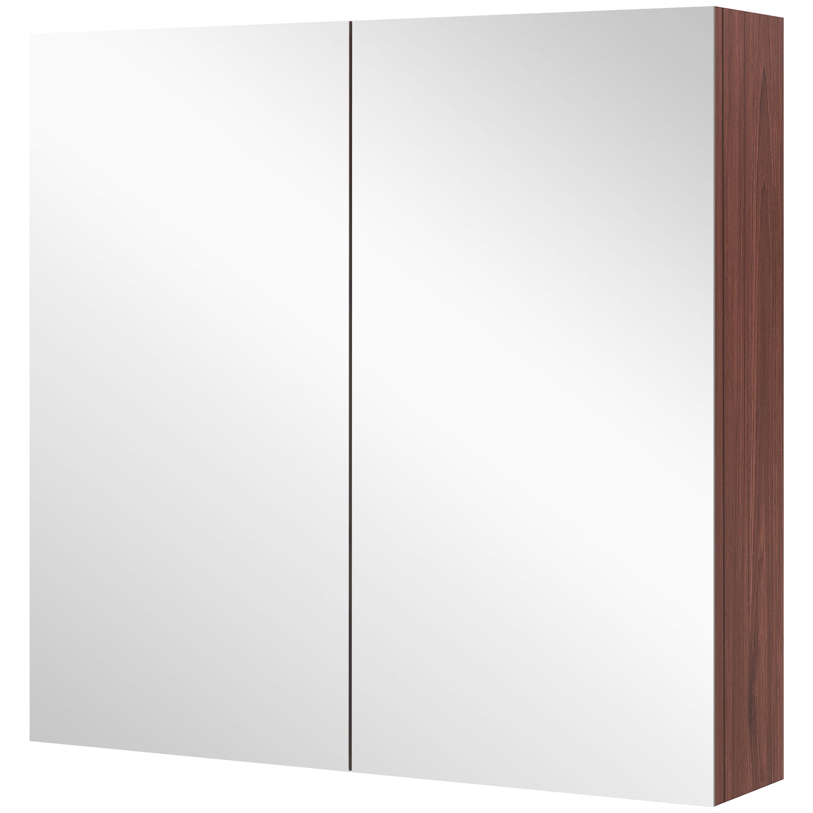 63wx60h Cm Double Door Wall-mount Bathroom Mirrored Cabinet