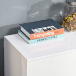 Side Cabinet With 2 Door Cabinet And 2 Drawer Home Office | One Size | White