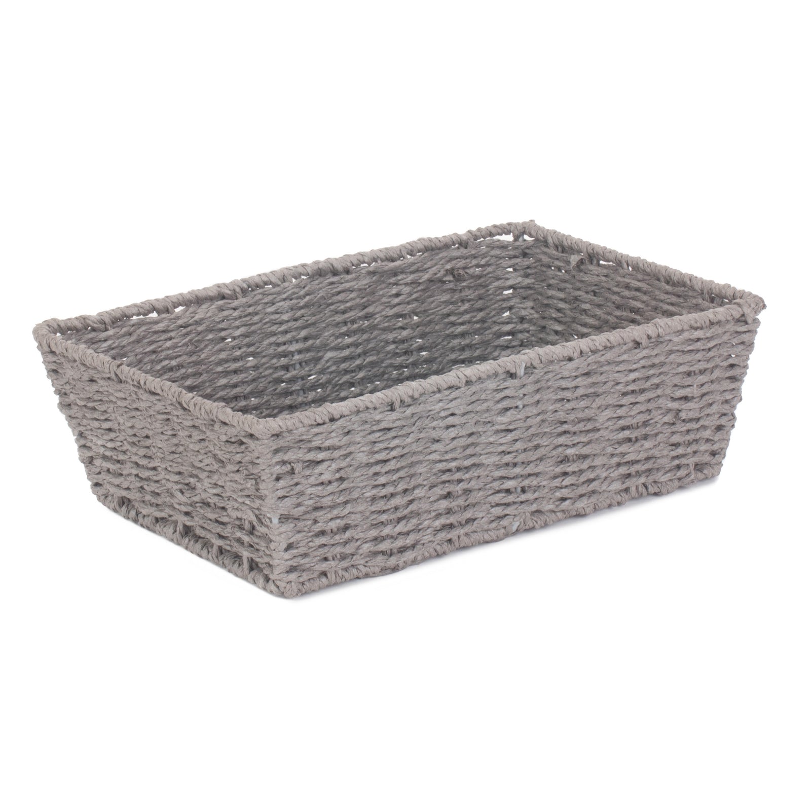Grey Paper Rope Tray | Small | Gray