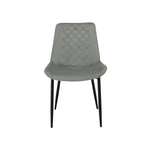 Amelia Velvet Comfort Dining Chairs | One Size | Grey