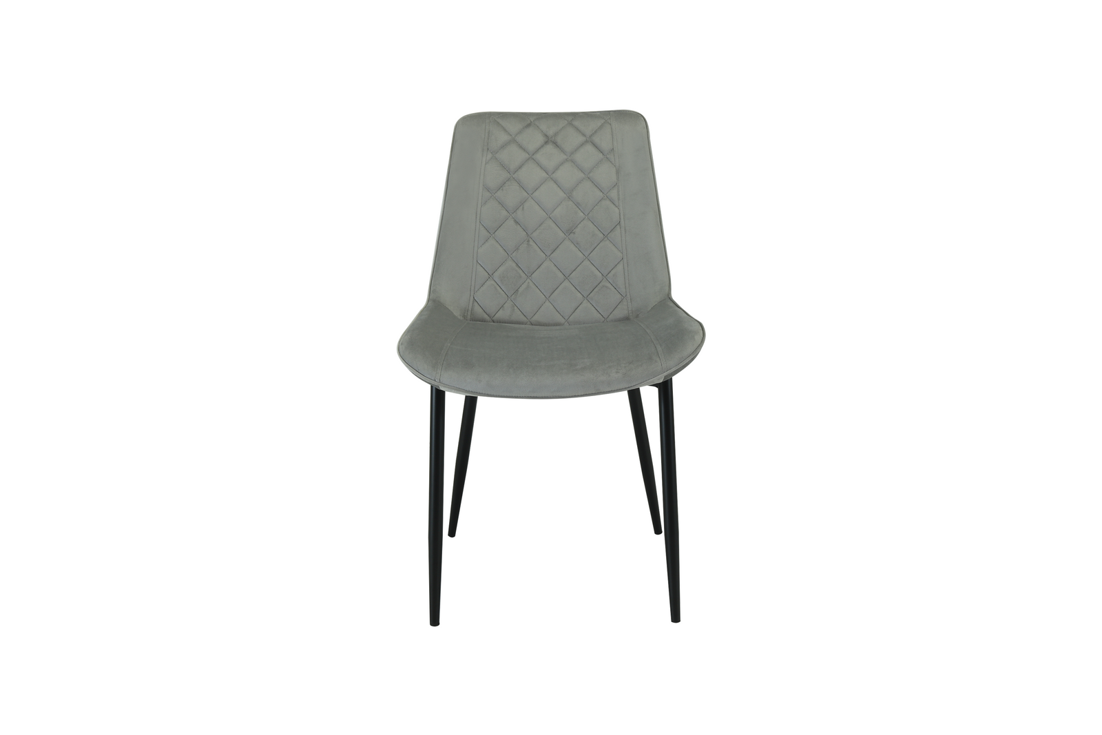 Amelia Velvet Comfort Dining Chairs | One Size | Grey