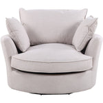 Irwin Swivel Based Cuddle Chair | Sand