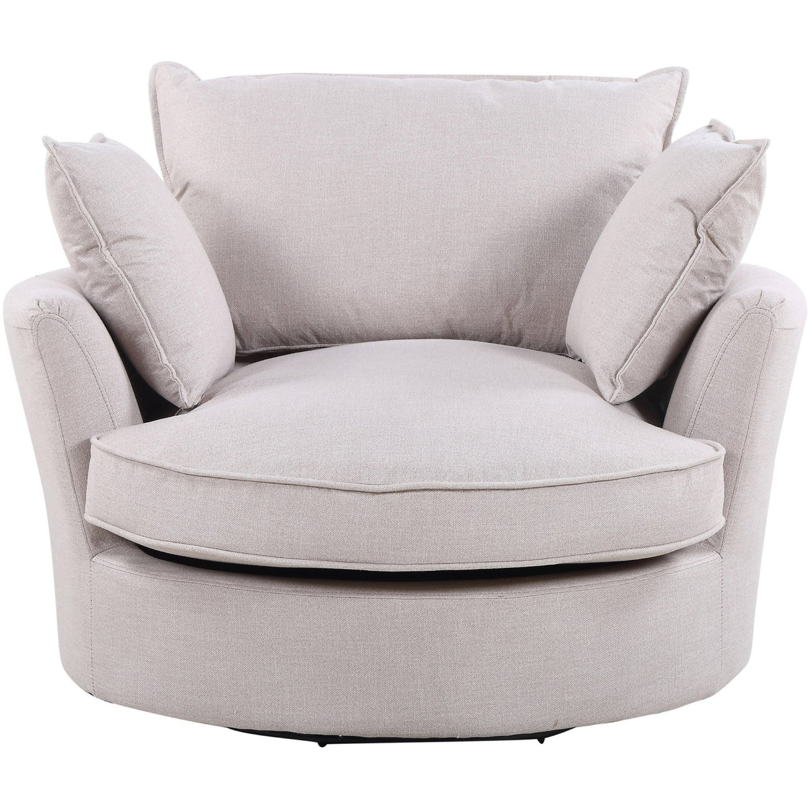 Irwin Swivel Based Cuddle Chair | Sand