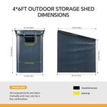 Breeins 4 X 6ft Outdoor Garden Storage Shelter With Roll-up Zipper Door