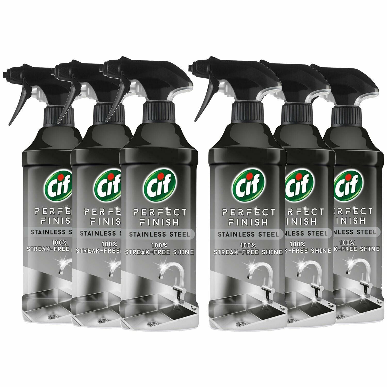 Perfect Finish Shine Spray Stainless Steel Streak Free 435ml, 6pk