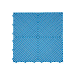 Heavy Duty Vented Garage Interlocking Floor Tiles | Light Blue
