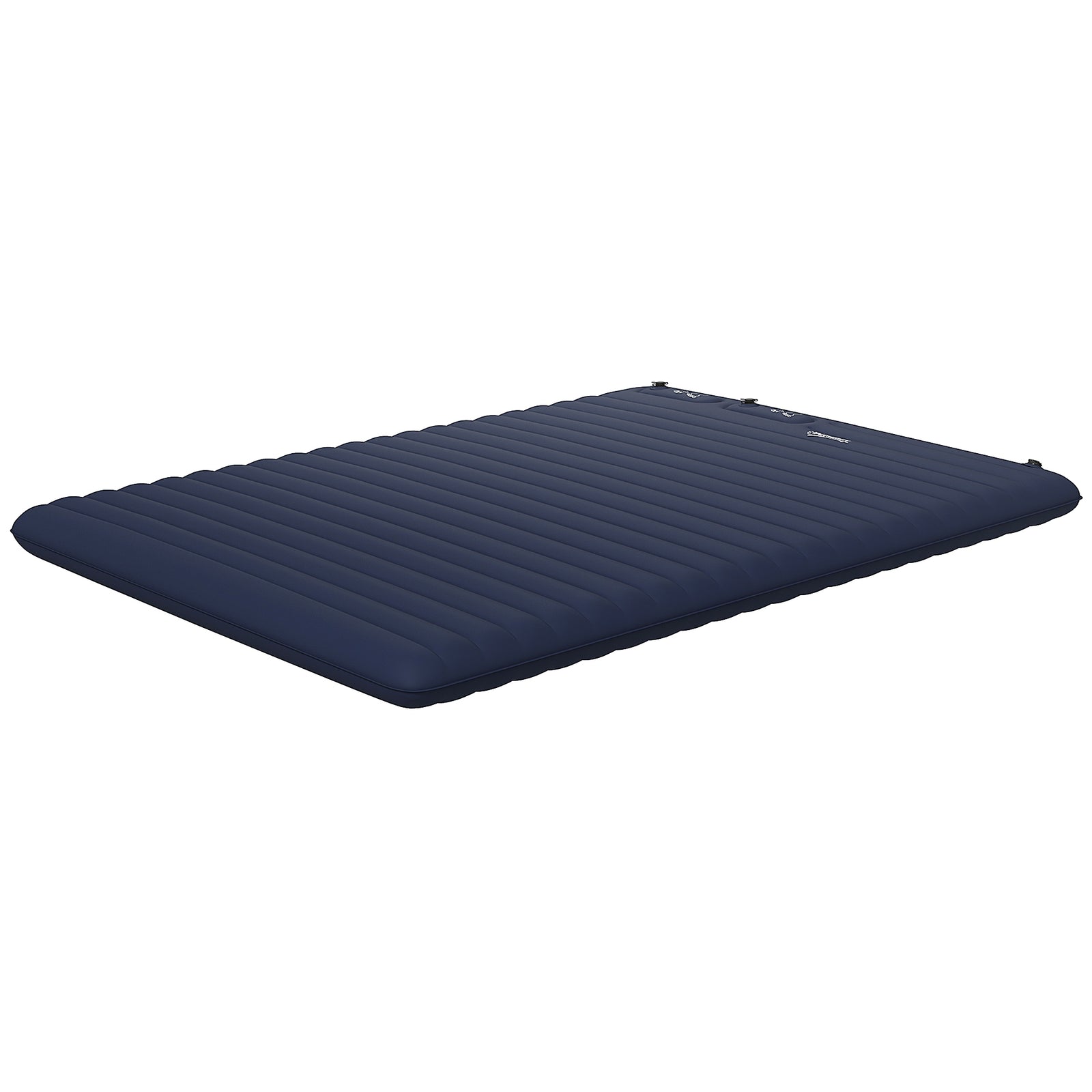 Double Air Bed With Foot Pump Inflatable Mattress | Blue