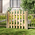 90x90cm Rustic Spruce Wooden Garden Gate With Arch & Stainless Bolt Lock | 90cm x 90cm | Natural