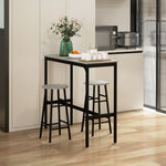 Bar Table And Stool Set Kitchen Table With 2/4 Stools | Set of 3