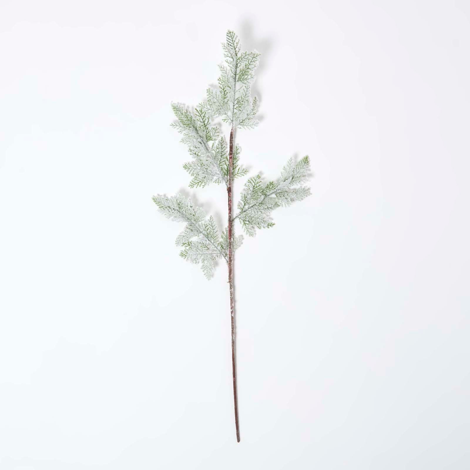 Artificial Snowy Christmas Pine Stem, 27 Cm
